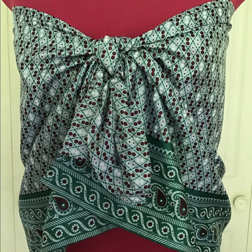 NWOT Handmade Mini Sarong made from Vintage Sari Fabric
